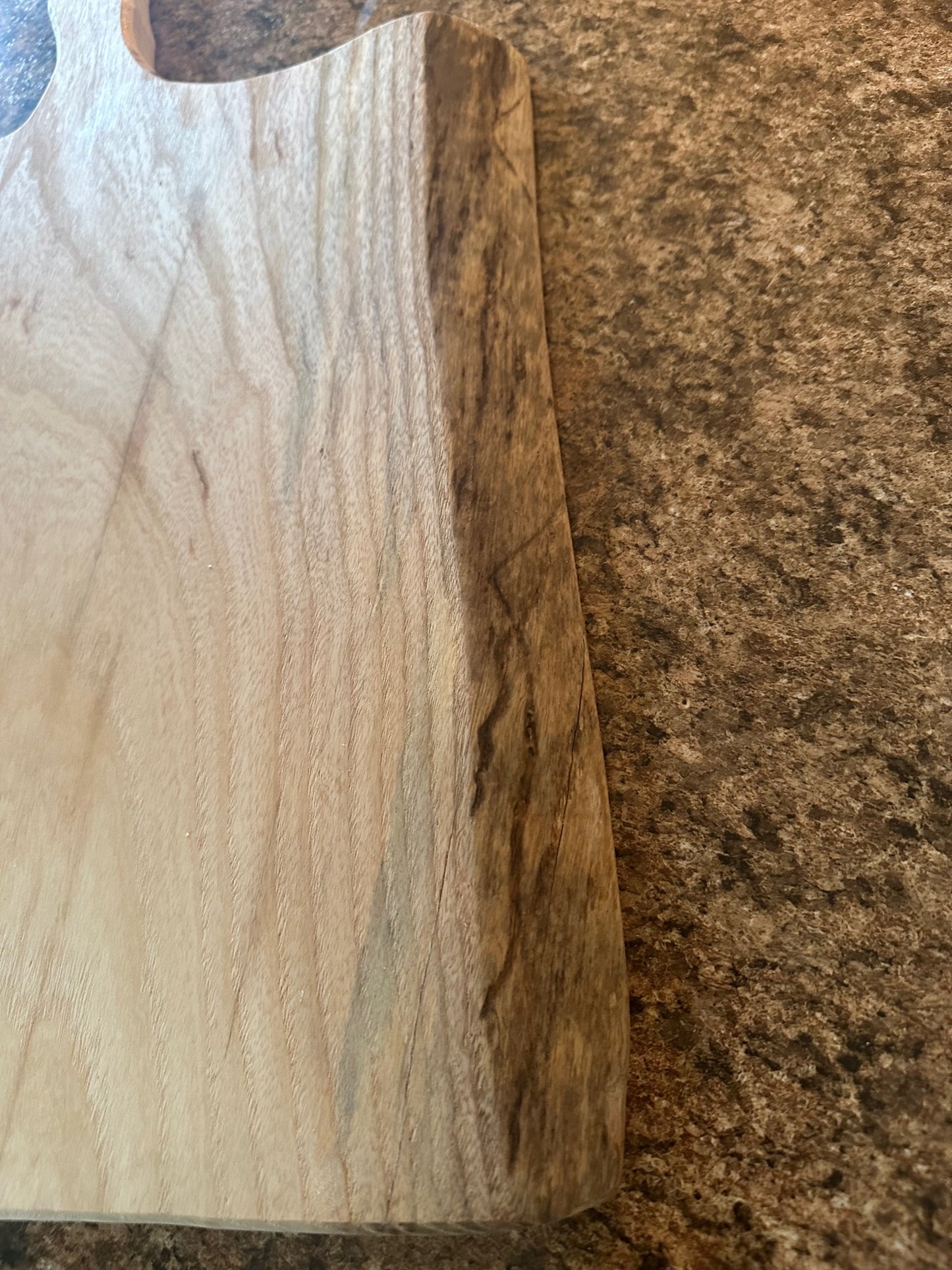 Oak Cutting Board Straight Handle