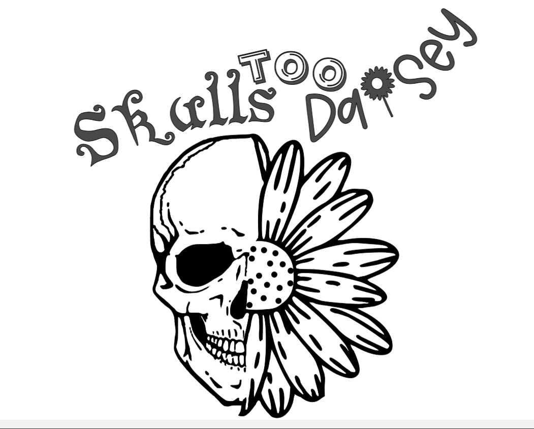 Skulls-Too-Daisy Wood Works